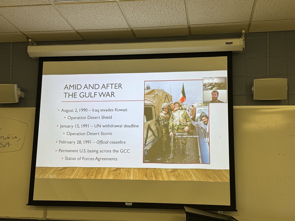 sean foley (@foleyse) on Twitter photo <a href="/Tyler_B_Parker/">Tyler B. Parker</a>: Thank you very much for a terrific and timely lecture on the GCC and the Gulf to my <a href="/mtsuhistory/">MTSU History</a> students this afternoon. We had a great time. Keep up the excellent work and welcome to Gulf scholars in the South. @merceryou is lucky to have you! <a href="/Tyler_B_Parker/">Tyler B. Parker</a>: Thank you very much for a terrific and timely lecture on the GCC and the Gulf to my <a href="/mtsuhistory/">MTSU History</a> students this afternoon. We had a great time. Keep up the excellent work and welcome to Gulf scholars in the South. @merceryou is lucky to have you!