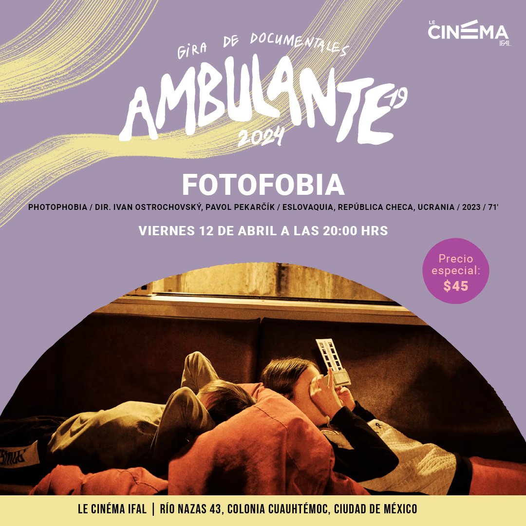 🎥☀️ @Ambulante presenta: 'Fotofobia' Niki, de 12 años, se ocultó con su familia en los túneles abandonados de Járkov para protegerse de la guerra. El niño tiene prohibido salir. Cuando conoce a Vika, de 11 años, se le abre el mundo otra vez. 📆Viernes 12 - 20:00h 🎟️$45