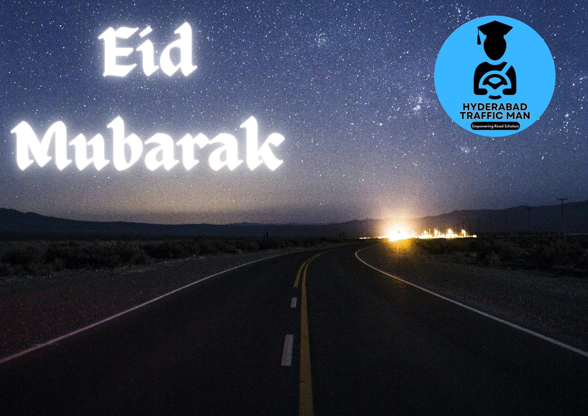 Wishing you a joyous Eid Mubarak filled with blessings and safety on the roads. Let's celebrate responsibly by obeying traffic rules and ensuring everyone's journey is safe and sound. Eid Mubarak!