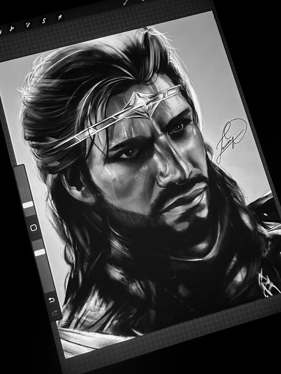 MackalArt's tweet photo. Current obsession is drawing characters from Baldurs Gate 3. ✍🏻

Gale ~ Complete 
Wyll ~ WIP https://t.co/8fvrAQL7o4