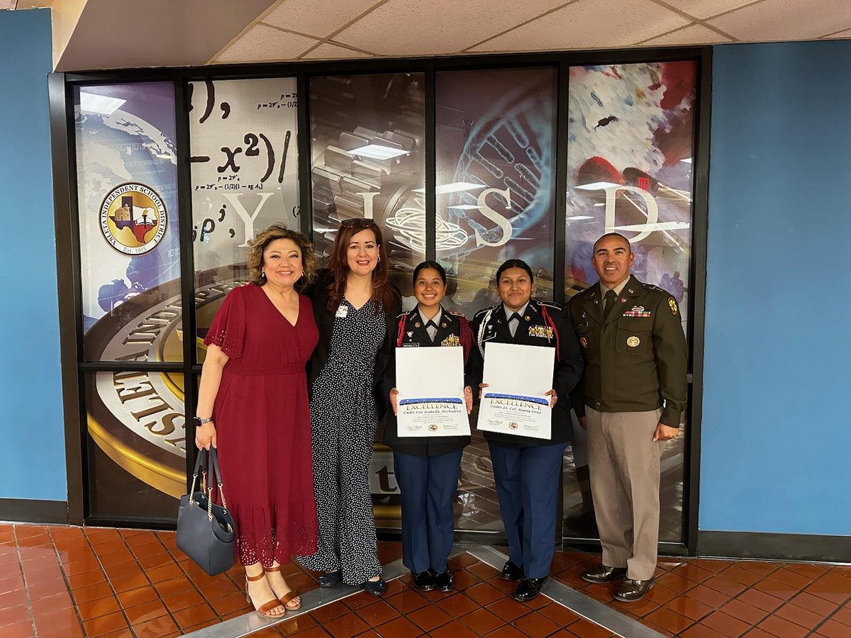 Congratulations to our YHS Indian Battalion, who was recognized this evening by the @YsletaISD Board of Trustees for receiving the Honor Unit with Distinction Award during their annual accreditation. #BOWUP #YsletaMentality