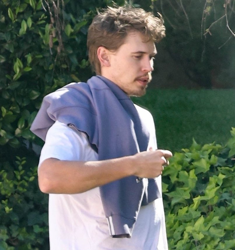 Austin Butler heads to a friend’s house in Los Feliz, California - April 10th