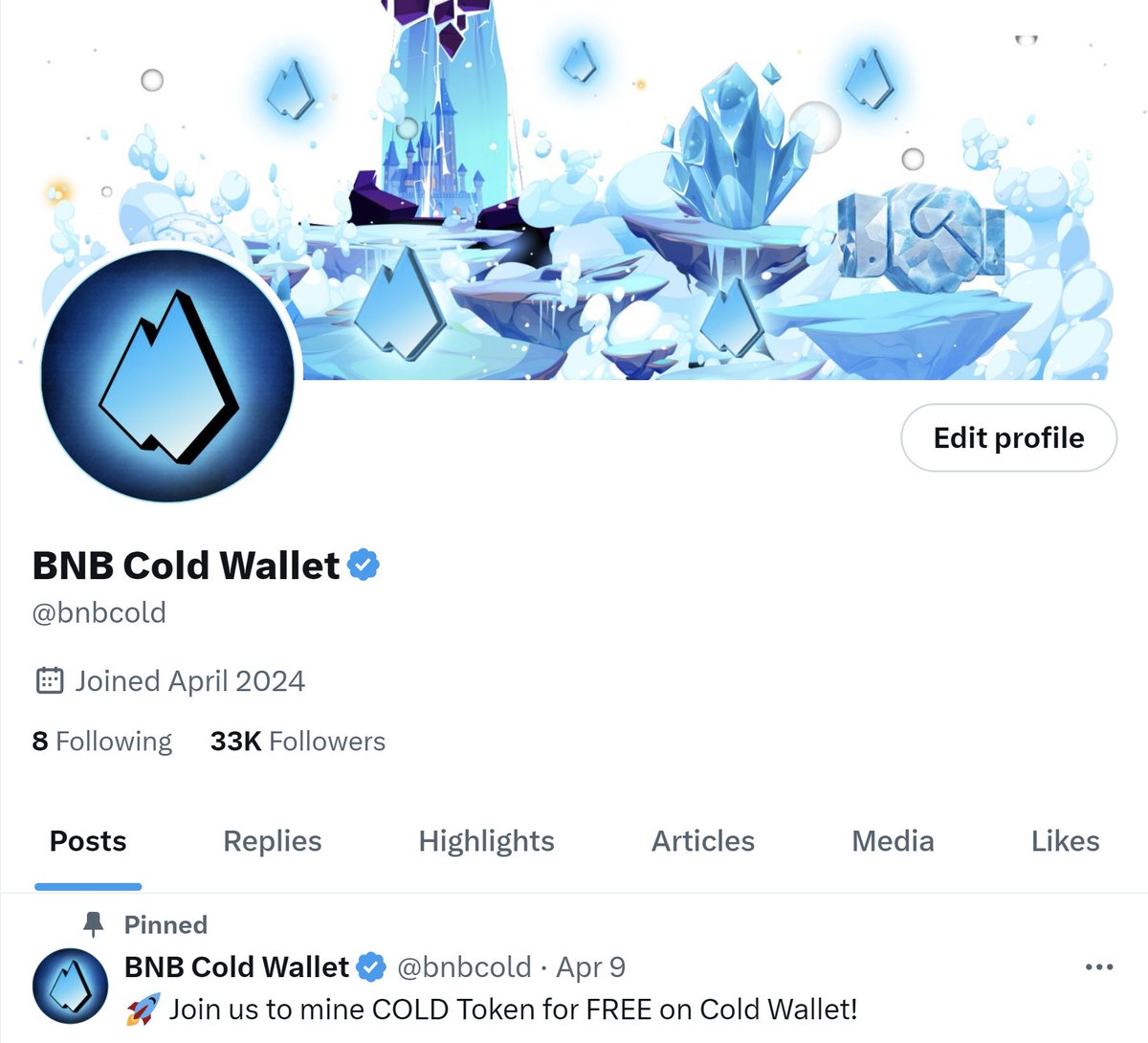 'In sync with the community's excitement, Elon Musk has officially recognized the BNB COLD Wallet with a green checkmark. This is a significant milestone, and we thank everyone!' #BNB #ElonMusk #Community