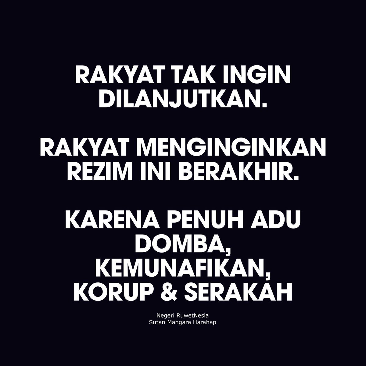 OjolNyambi's tweet photo. AKHIRI SEGERA !!!
JANGAN SAMPAI ADA KEBERLANJUTANNYA
#JokowiBinasakanDemokrasi
#JokowiBinasakanDemokrasi https://t.co/QE370M5tgT