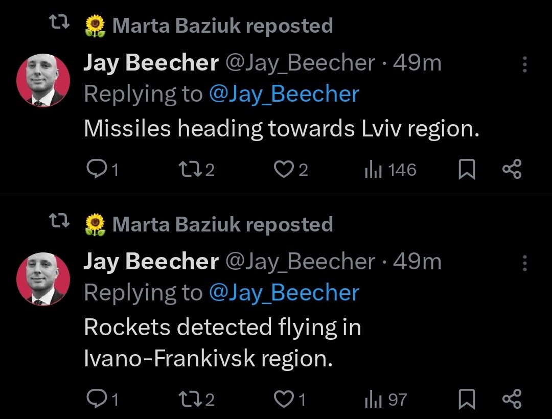 My feed right now. This is what Ukraine faces every night.