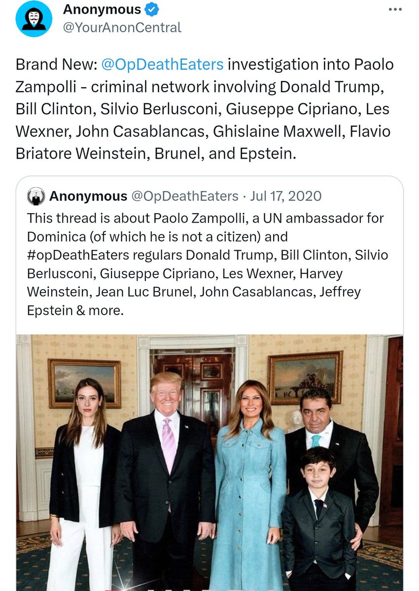 @CFWBers UN Super Ambassador programs and trafficking awareness fashion models brought to US NY Fashion Week despite courtcases saying they have no labor rights. 

International Developer of Trump Org - Paolo Zampolli 

@CFWBers Clintons, Trumps, Zampolli are all part of the same…