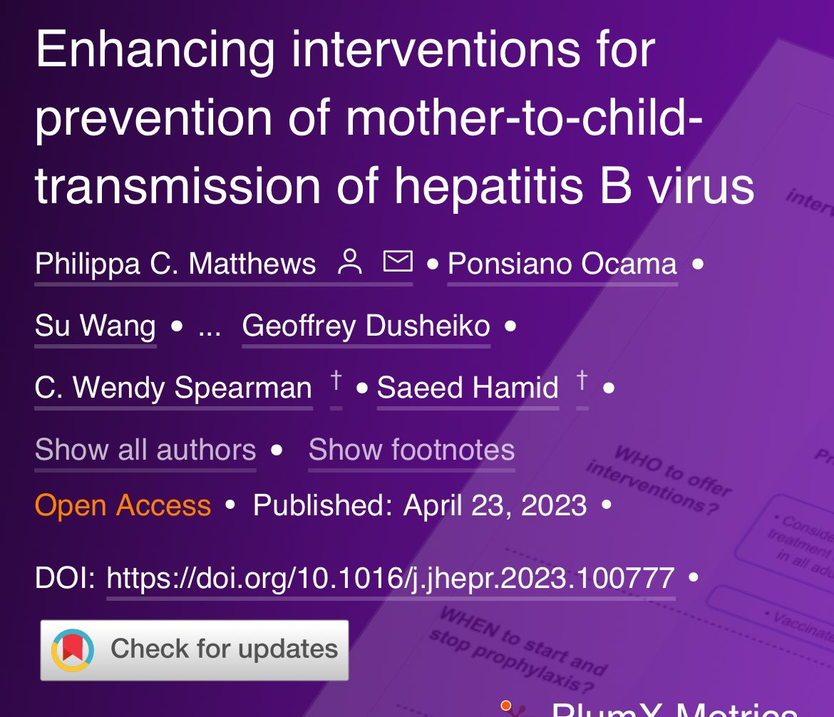 HBV Prevention of Mother to Child Transmissions #PMTCT should be a no-brainer priority for investment and we should be aiming for ZERO transmissions!