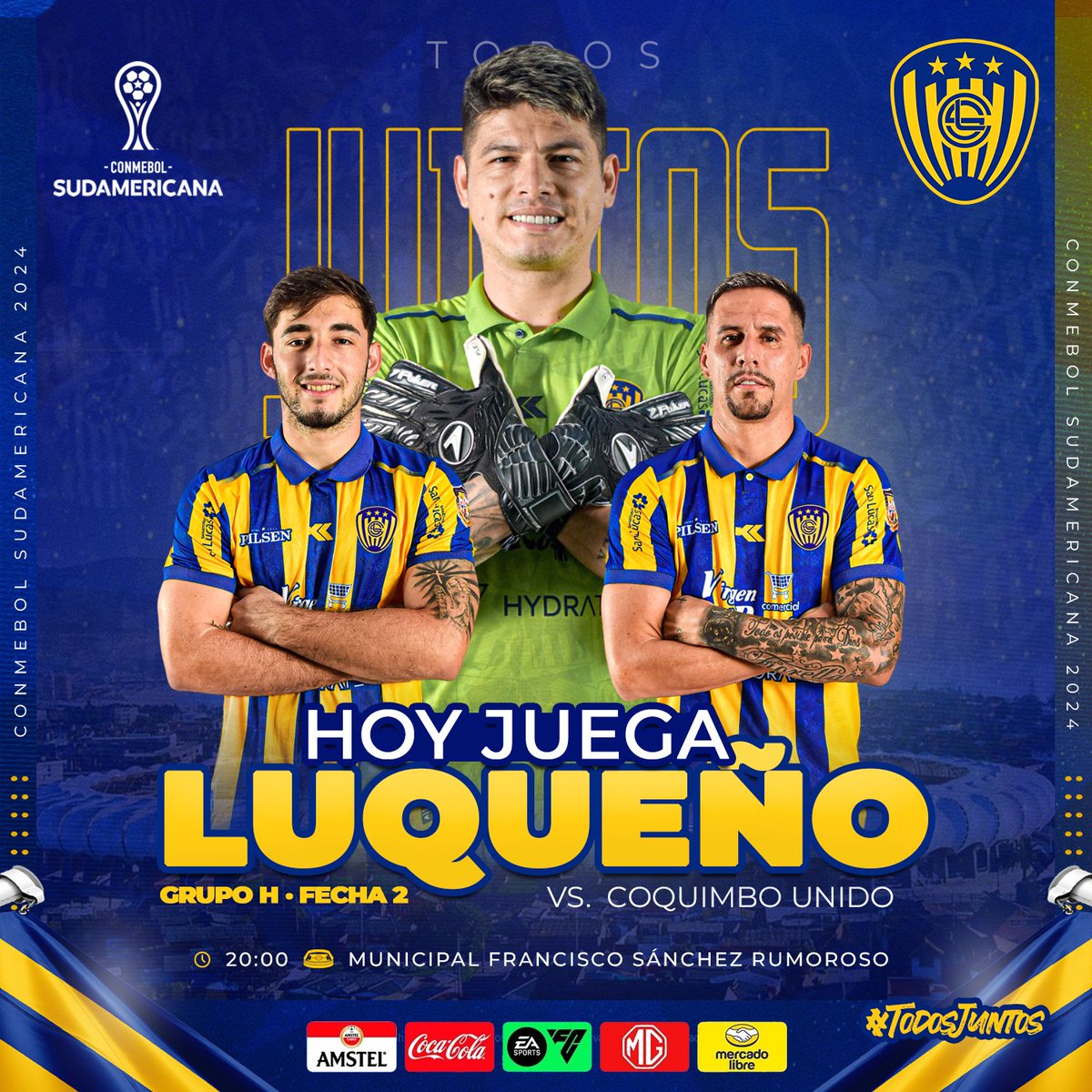 ¡𝗛𝗢𝗬 𝗝𝗨𝗘𝗚𝗔 𝗟𝗨𝗤𝗨𝗘Ñ𝗢! 😍

#TodosJuntos 🔵🟡
