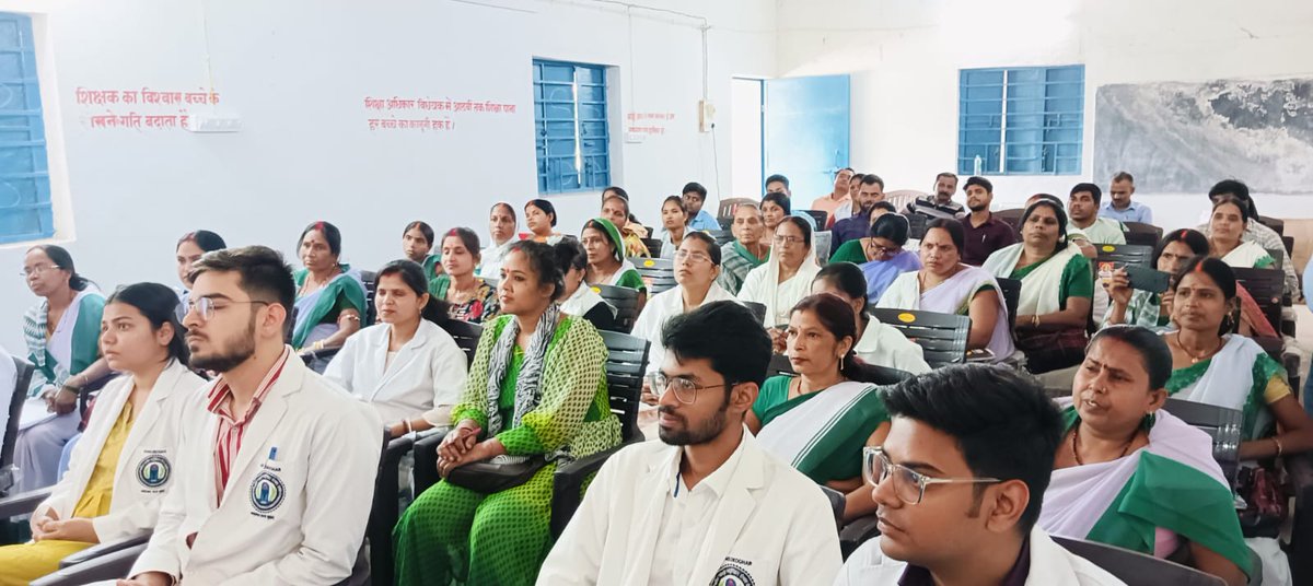 Sensitization of Primary Healthcare Providers of UHTC, Kalyanpur, on the Occasion of World Health Day 2024 by CFM, AIIMS Deoghar, Jharkhand, India, WHO Representative Dr. Hilde De Graeve, and Civil Surgeon Deoghar Dr. Ranjan Sinha. @WHO @MoHFW_INDIA @deoghar_aiims