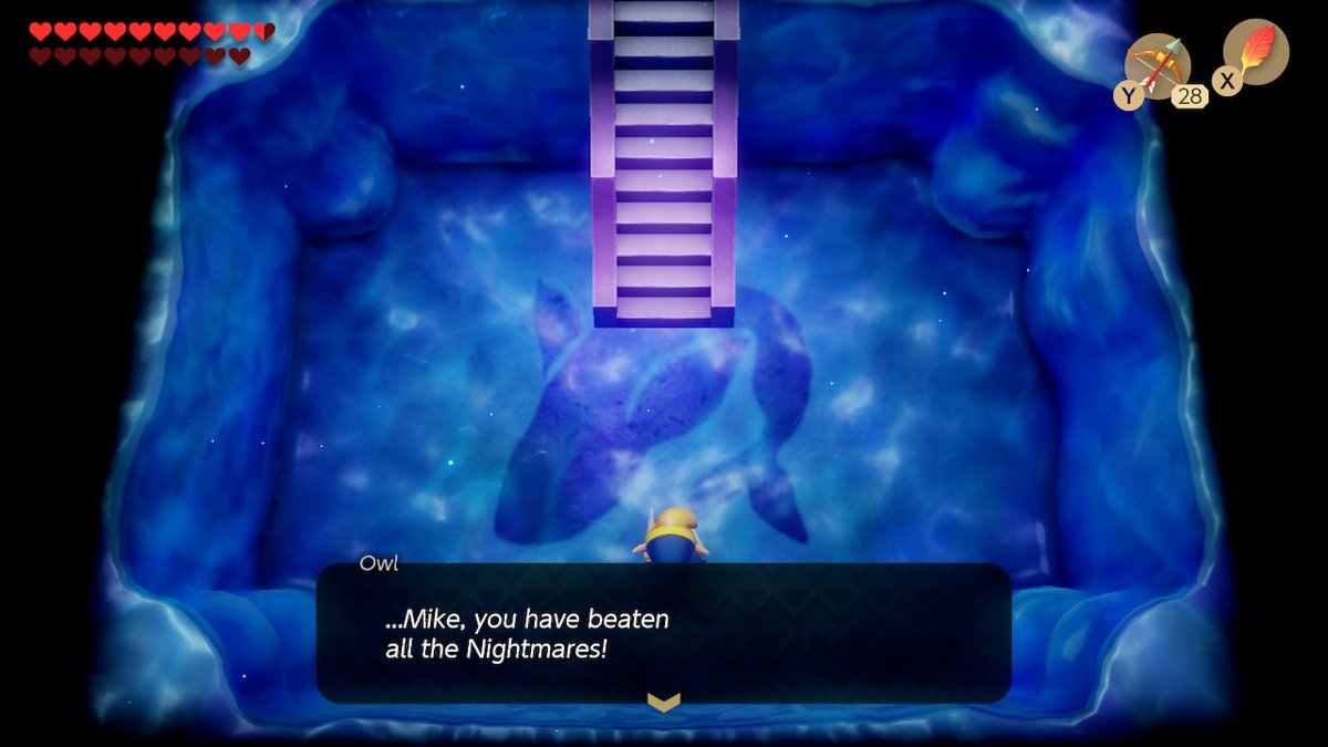 MegaMike64's tweet photo. Mike, one. Nightmares, zero. #LinksAwakening #NintendoSwitch https://t.co/DPVbokNDtm