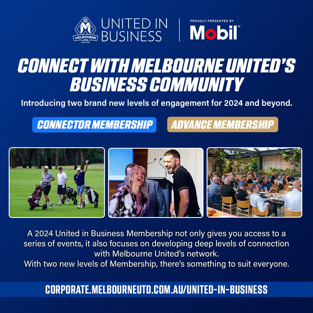 Always endeavouring to provide our network with the best experience possible, we are happy to announce that our United in Business program, presented by Mobil, will be bigger & better in 2024 & beyond with 2 brand new levels of Membership. Find out more- brnw.ch/21wIHPd