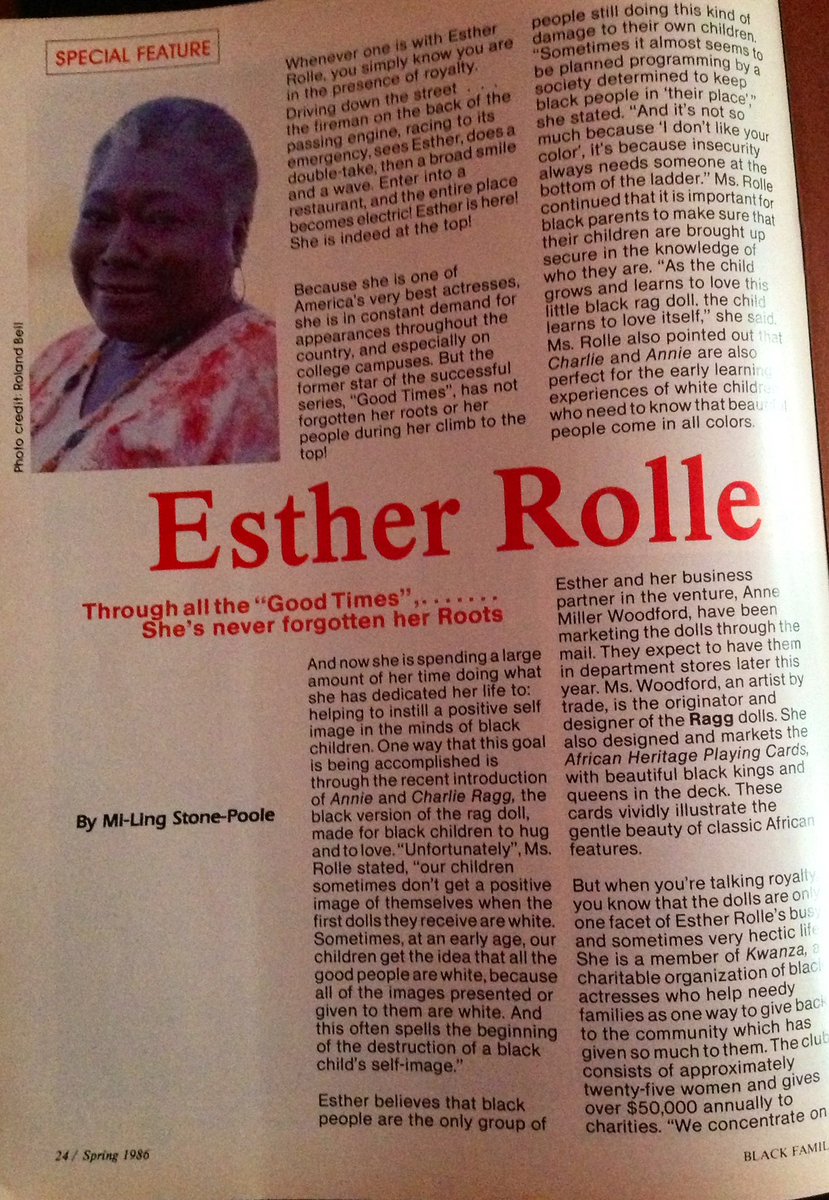 Remembering how the amazing Esther Rolle took me under her wing!💜❤️💜
Women supporting women!