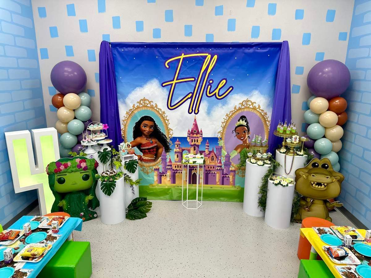 Take a look at this fantastic Moana and Tiana birthday party! The party decorations are fabulous!! catchmyparty.com/parties/moana-… #catchmyparty #partyideas #moana #tiana #princess #moanaparty #princessparty #tiana #princessandthefrog #girlbirthdayparty