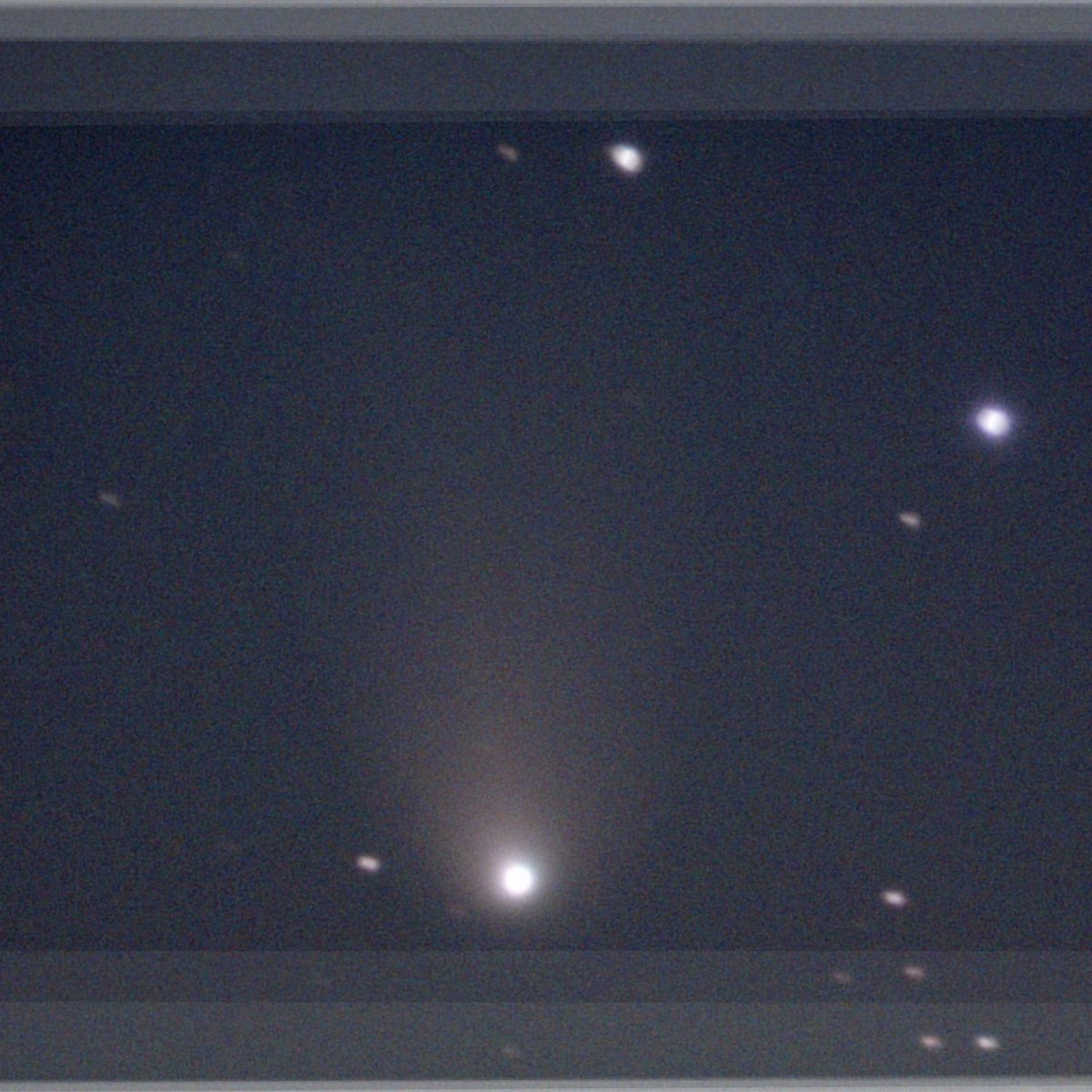 昨日の 12P/Pons-Brooks 彗星、4秒エンハンスしかできず、それを25枚平均した。そろそろ限界っぽい。でも、周期彗星なので、70年後くらいにまた会えるらしい。
#eVscope
