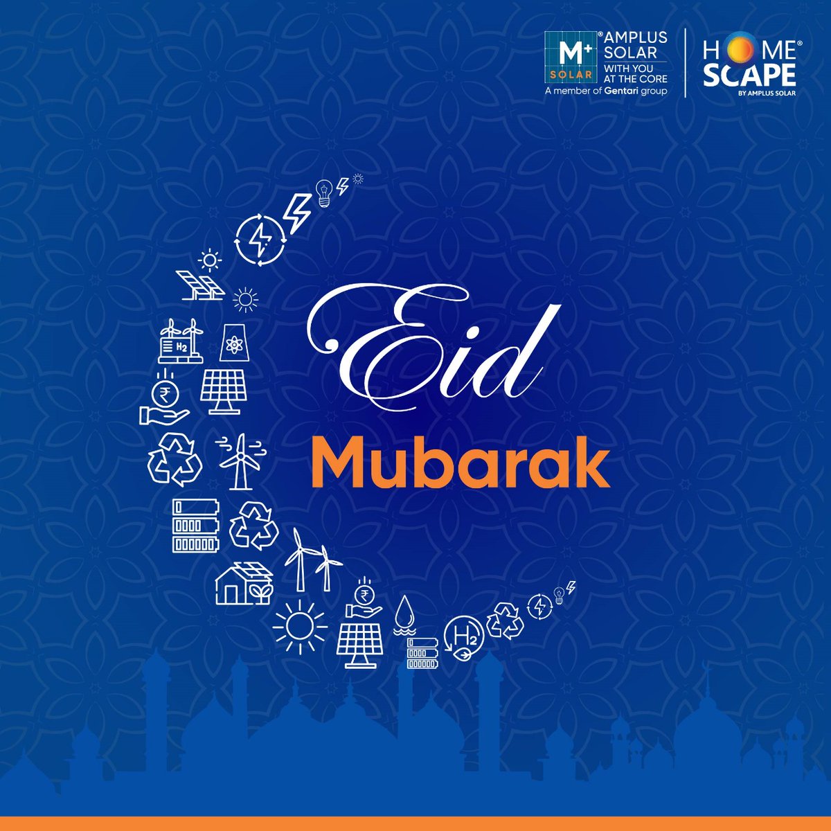 May the festive occasion of Eid be full of moments of happiness and joy for you and your family. Eid Mubarak! #Eid #Amplus #RenewableEnergy #CleanEnergy