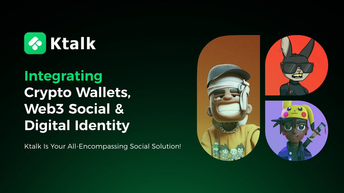 ✨🤳Bringing together Crypto Wallets, Web3 Social, and Digital Identity seamlessly, Ktalk is not just a social platform🌐it's your all-encompassing solution to the decentralized world. 

#Ktalk #Web3 #Social #Crypto