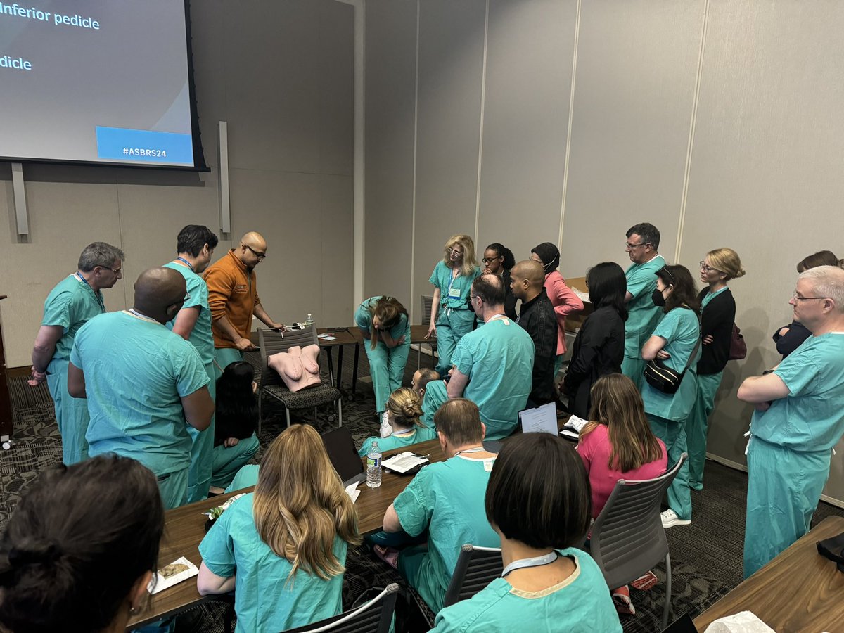 Chatterjeeonco1's tweet image. Honored to be part of the @ASBrS #oncoplasticsurgery faculty at the #ASBrS2024 annual meeting intermediate #oncoplastics course led by amazing practicing oncoplastic surgeons training the next generation of oncoplastic surgeons #oncoplasty #breastrecontruction