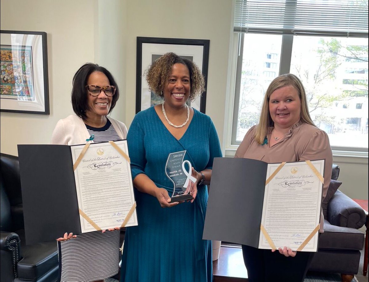 As a child abuse pediatrician I have seen how sexual violence shows up in the lives of children, teens and parents. It’s a privilege to serve them.Thanks to the @DCCESV for recognizing my team @ChildrsNatl and to the @NSVRC for honoring me with a Visionary Voice Award.#PCA#SAAM