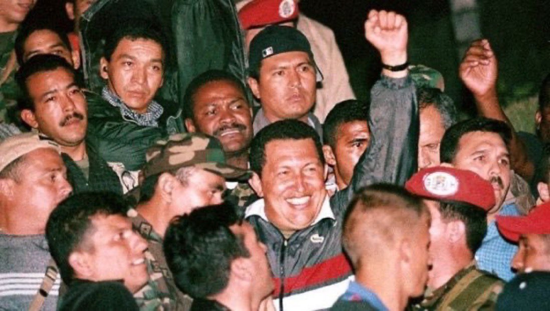 On this day in 2002, Hugo Chavez is overthrown in a US-backed coup, bringing in a right-wing coup regime that rescinded many of the reforms Hugo Chavez introduced which benefitted millions of poor Venezuelans, including the 1999 constitution which was approved by popular…