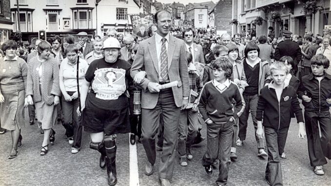 Jack Charlton was a regular at the Durham Miners' Gala.