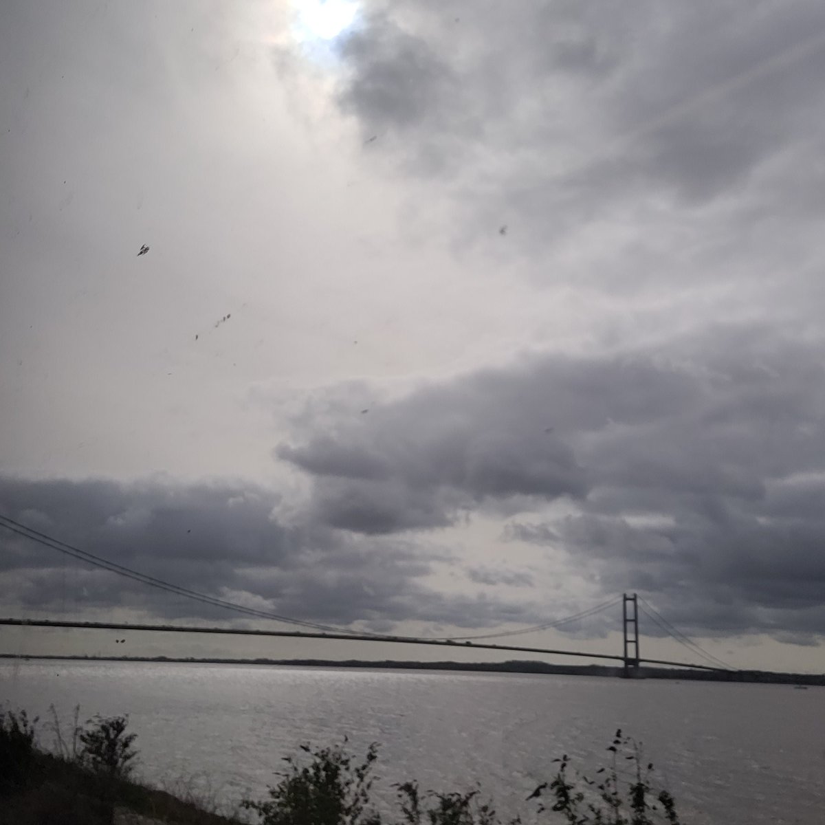 View from a train. #Hull #Humber #HumberBridge #NorthernRail