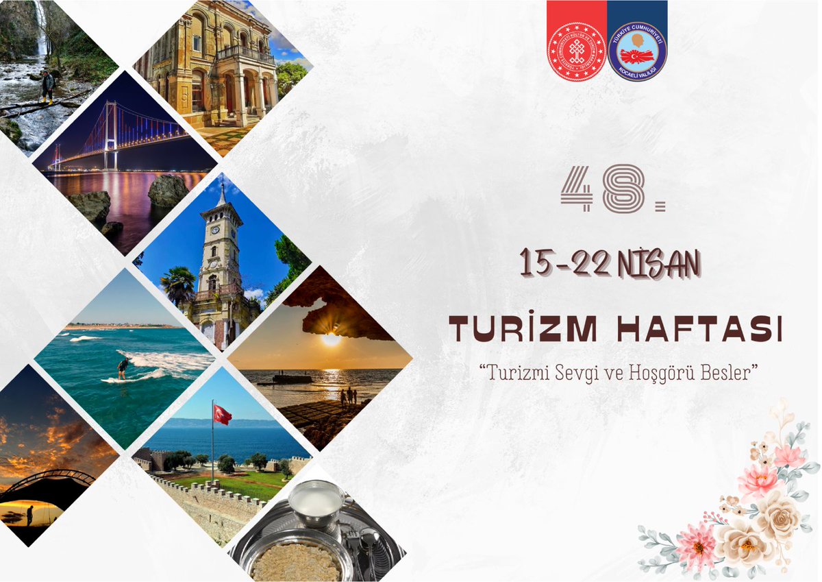 15-22 Nisan Turizm Haftası başlıyor.... @TCKulturTurizm @kocaelivaliligi @SeddarYavuz @F_Tasdelen_