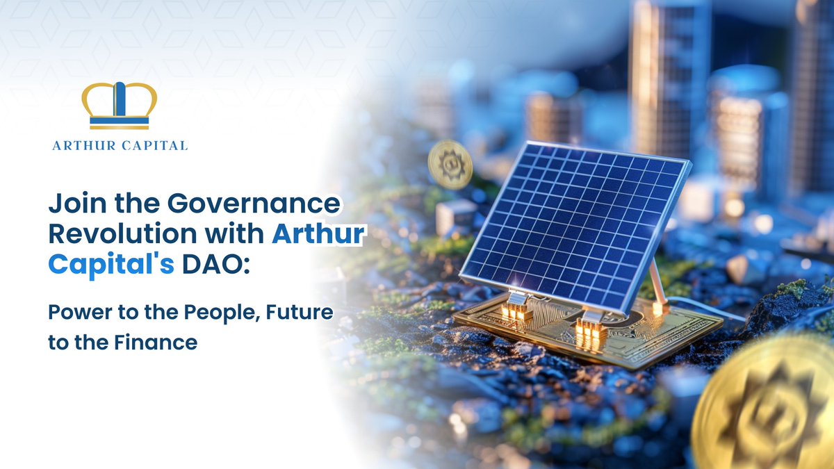 Join Arthur Capital's DAO and be part of a governance revolution! Where every member drives change and champions collective success. 🌐🔍 #DAO #ArthurCapital #InclusiveInvesting