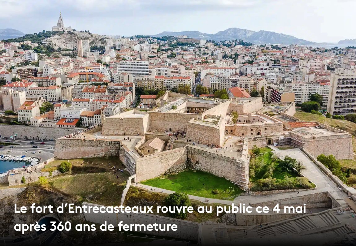 🌳 Fermé depuis 360 ans, le fort d’Entrecasteaux ouvrira ses jardins aménagés au public de manière pérenne à partir du samedi 4 mai. Nos infos ➡️ madeinmarseille.net/158296-le-fort…