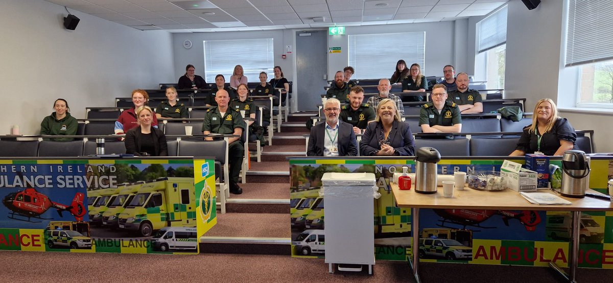 We are delighted to welcome 21 new recruits to the NIAS family this week! They begin their new chapter in a mix of roles across different areas, including: Paramedics, NQP's, qualified EMT's, HR, Finance, Quality, Information and Planning. Delighted to have you on board folks!