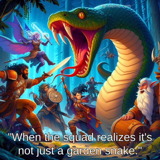 When it is more than a garden snake. #dnd #gamemaster #dungeonmaster