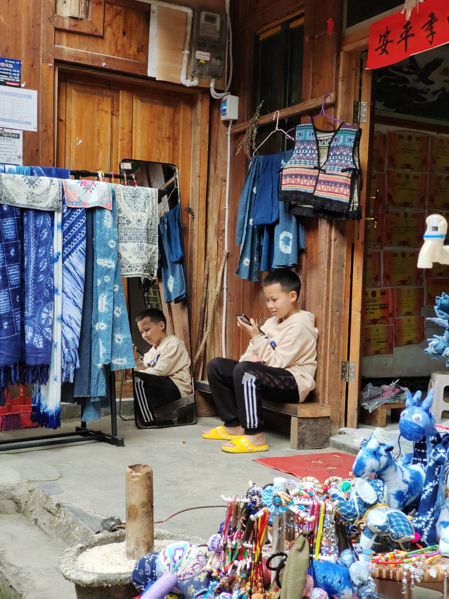 The countryside in Guizhou. The intersection of modernity and tradition.