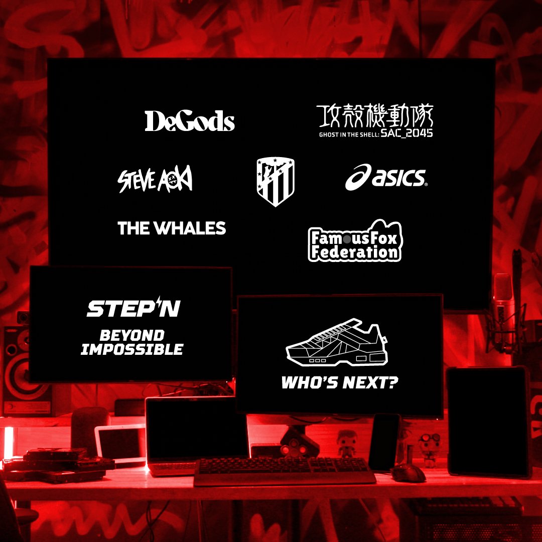 STEPN GO (@stepnofficial) on Twitter photo STEPN, Beyond Impossible. (5/5)
<a href="/steveaoki/">Steve Aoki</a>, <a href="/ASICSamerica/">ASICS America</a>, <a href="/gitssac2045/">攻殻機動隊 SAC_2045 公式</a>, and so many more to come.
These previous partners symbolise our commitment to bringing the best to our community. By teaming up with the greatest, we aim to show the world that Web3 is accessible to STEPN, Beyond Impossible. (5/5)
<a href="/steveaoki/">Steve Aoki</a>, <a href="/ASICSamerica/">ASICS America</a>, <a href="/gitssac2045/">攻殻機動隊 SAC_2045 公式</a>, and so many more to come.
These previous partners symbolise our commitment to bringing the best to our community. By teaming up with the greatest, we aim to show the world that Web3 is accessible to