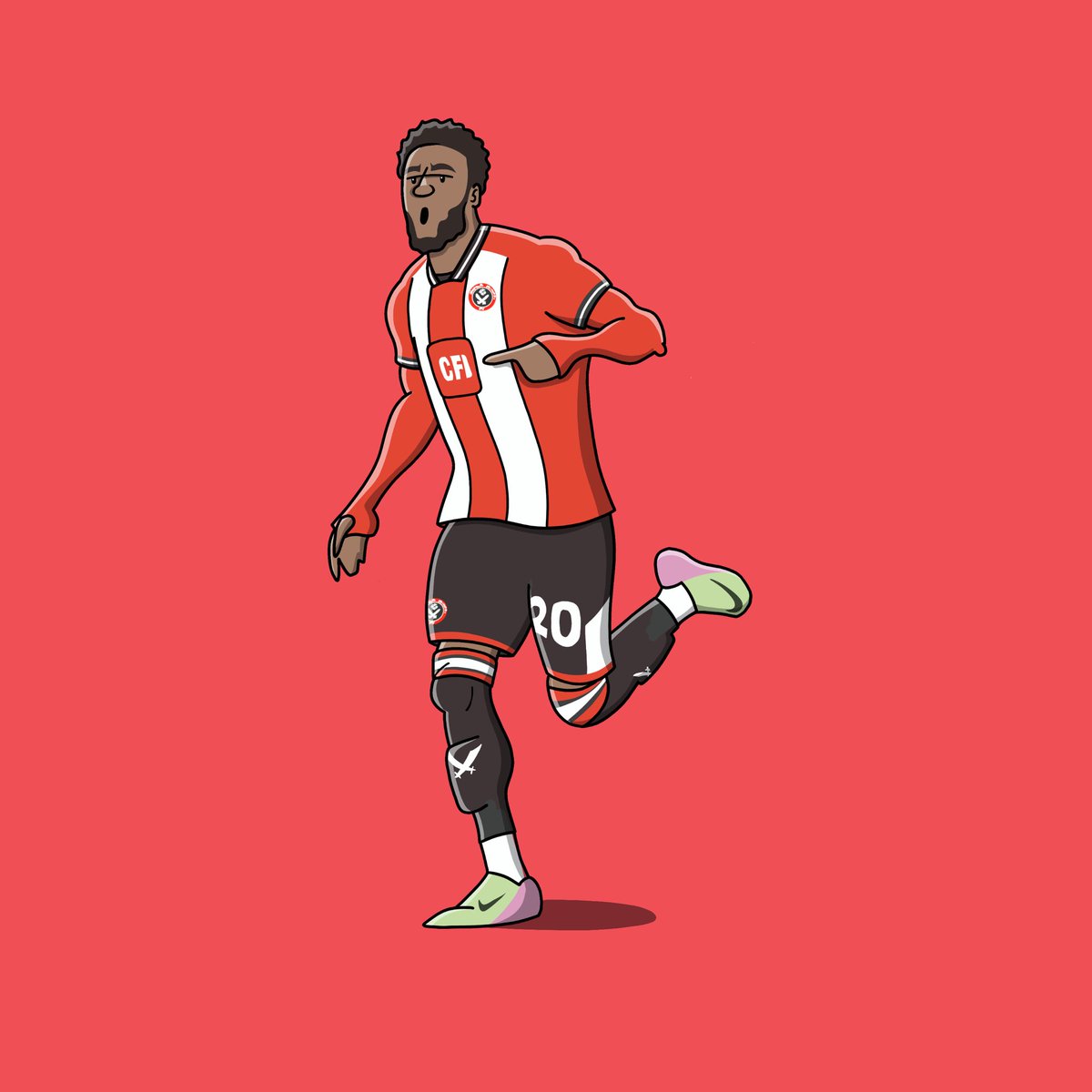Cartoonsufc's tweet photo. ‘’You’ve got go out and perform’ #jaydenbogle @SheffieldUnited #sufc #twitterblades https://t.co/ZHuAi9fnVD