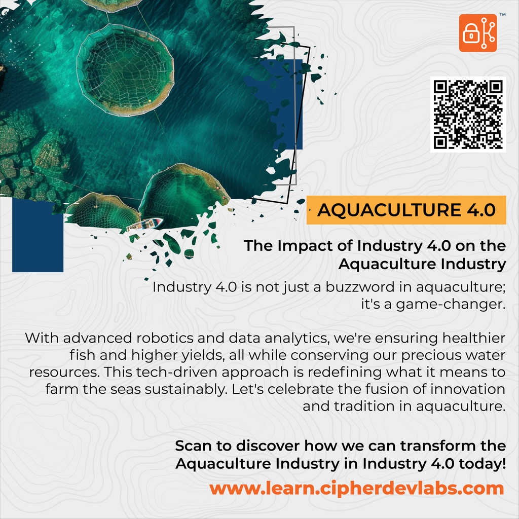 In aquaculture, industry isn't just a term—it's transformative. Advanced robotics and data analytics are boosting fish health, yields, and water conservation, reshaping sustainable sea farming. #fishing #fishfarm #fishfarming #aquaculture #ai #iot #rpa #industry4 #cipherdevlabs