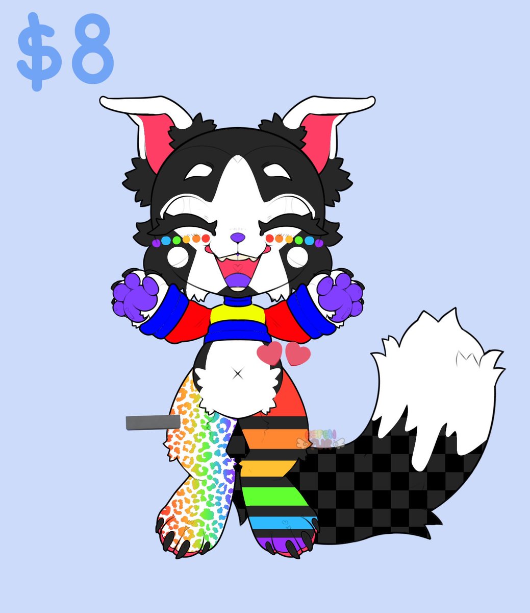 ‼️MORE ADOPTS‼️
✨✨✨
🍃Friendly Dragon ☀️
⬛🟥🟧🟨🟩🟦🟪⬛
🌈Star-kleDog🌟
✨✨✨
(Base by possxm)