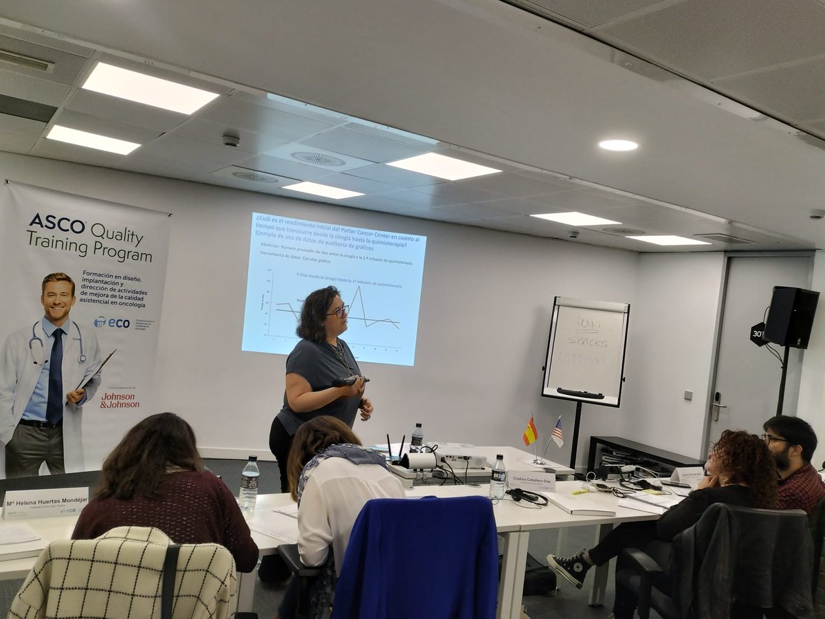 🔵 Arranca la segunda sesión del Quality Training Program 2024, en colaboración con @ASCO La Dra. @AnaBlasco270670, auditora del Proyecto de Certificación #QOPI, aborda la implementación de proyectos de mejora en #calidad asistencial en el ámbito de la #Oncología #QTP