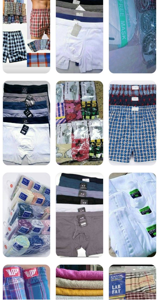 CeeCollection's tweet photo. @osoroKE All types of boxers available ✅
250 each 800 per pack ✅
Happy socks 🧦 200 per pair ☑️
Kitchen towels available ✅ 200
Vests available ✅ 999 per pack ✅
🧢 Caps ✅ 500 each
Belts etc
Call or Whatsapp 0726703580.. https://t.co/Iyf4aqHAoG