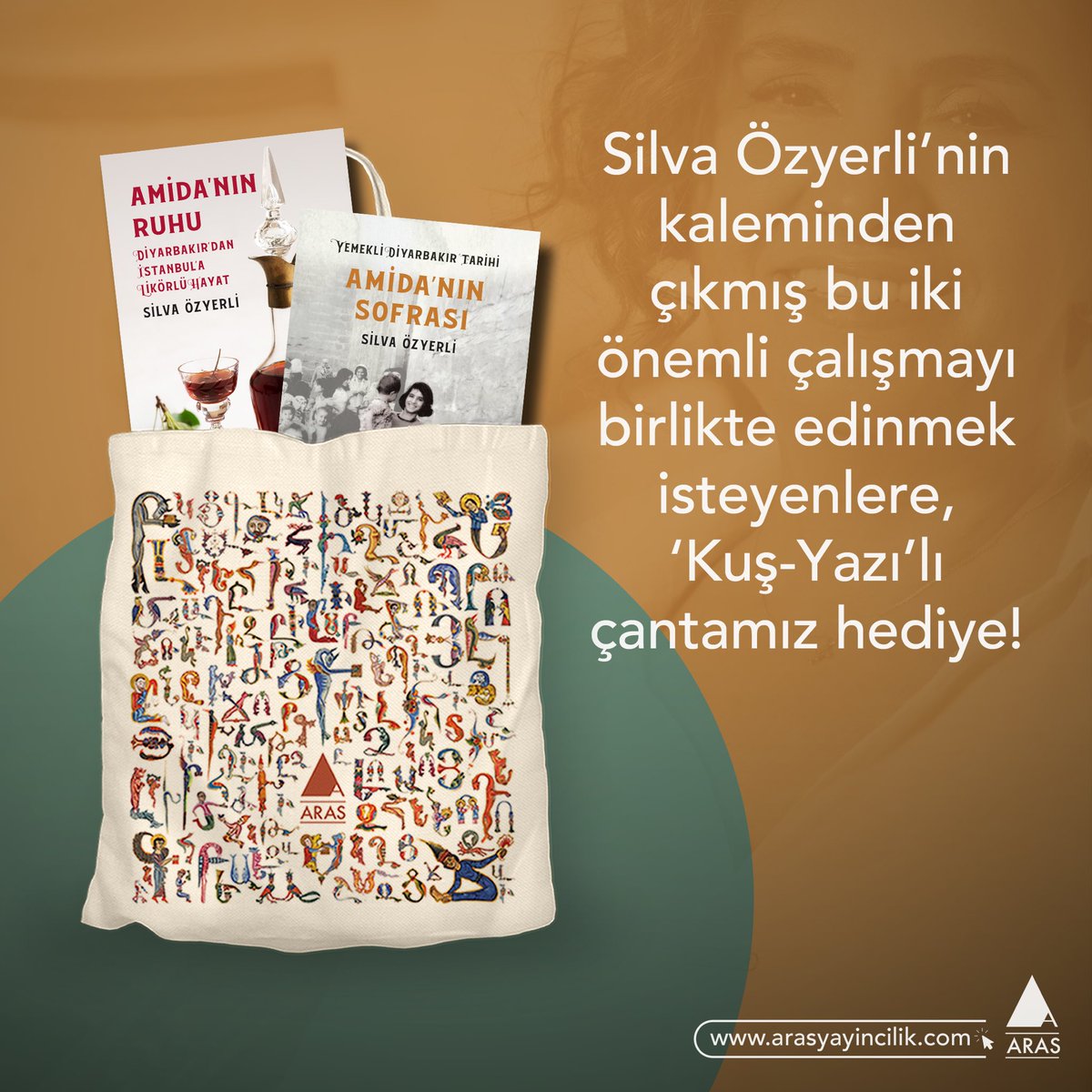 Yayımlandığı ilk günden itibaren yoğun ilgiyle karşılanan “Amida’nın Sofrası”, 5. baskısını yaptı! Bu güzel habere, yazarın taze kitabı “Amida’nın Ruhu” eşlik ediyor. @sozyerli’nin kaleminden çıkmış iki önemli çalışmayı birlikte edinmek isteyenlere, ‘Kuş-Yazı’lı çantamız hediye!