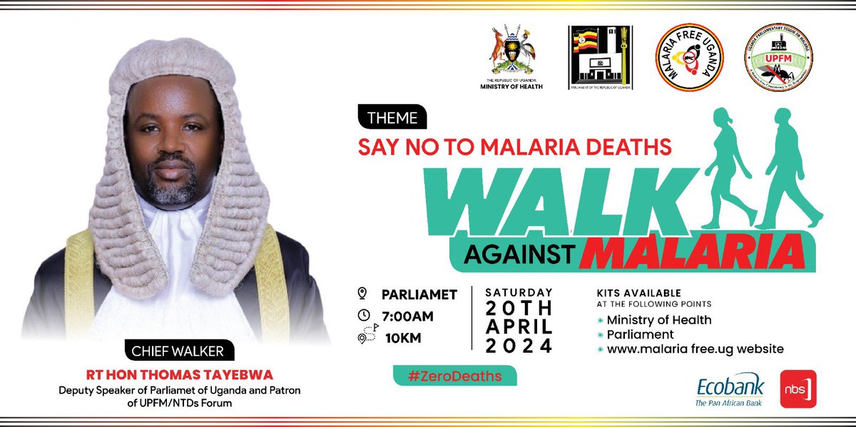 20th April 2024 at Parliament 
#ZeroMalariaDeaths 

Purchase your kit now ⏯️▶️

malaria.hey.ug