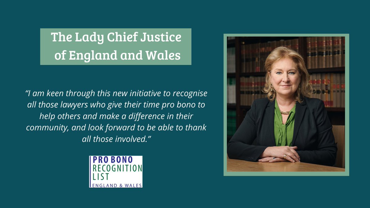 We are proud to support #ProBonoRecognitionList of England & Wales to celebrate pro bono work completed by the legal profession. 

If you completed 25 or more hours of pro bono work last year, find out more here:

👉 probonorecognitionlist.org.uk

#WeDoProBono