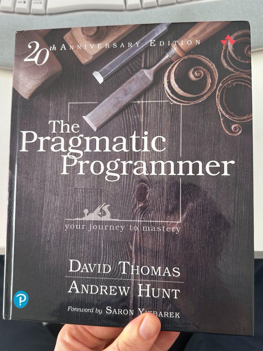 NorbiBraun's tweet image. Enjoying #ThePragmaticProgrammer by @pragdave & Andrew Hunt. Perfect for new devs, but even after 7 years, I'm still getting value from it. It's an easy read, highly recommend it!