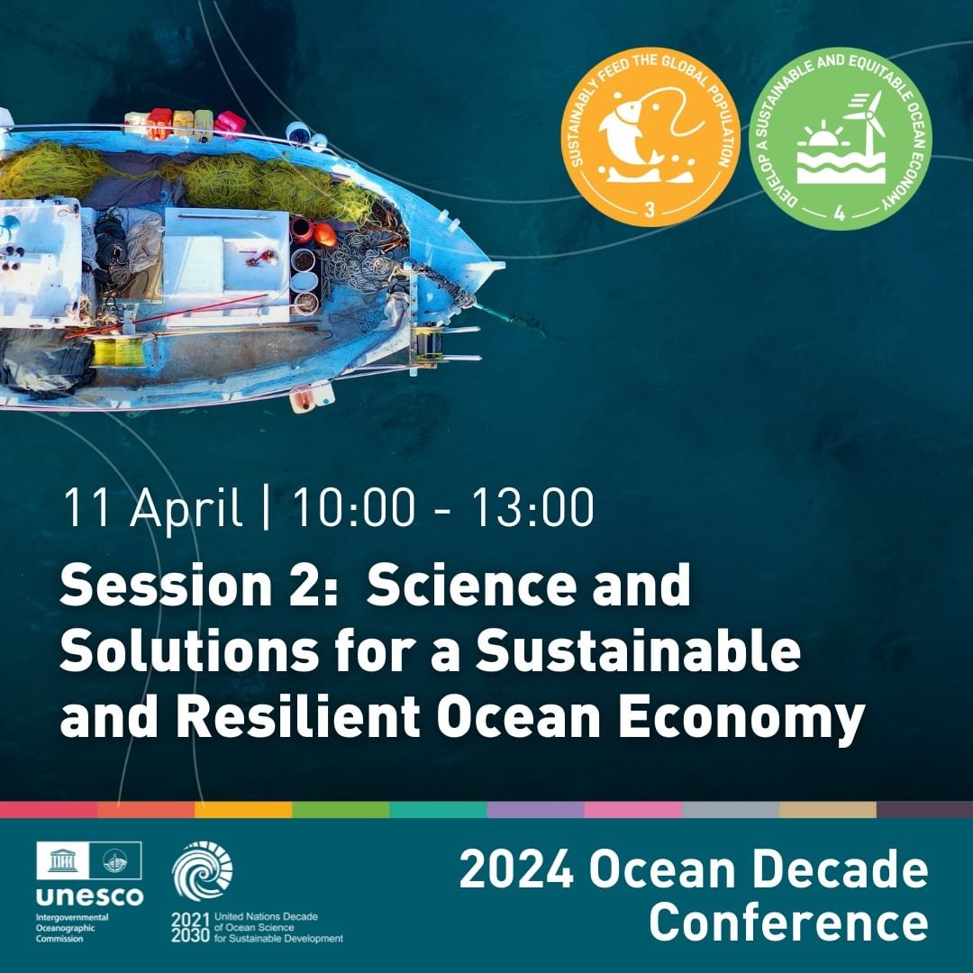 Happening Now at The UN Ocean Decade 2024 Day 2 of the UN Ocean Decade Conference will focus on integrating the science and solutions for safe and predicted ocean and Sustainable solutions that are resilient to the Ocean Economy🧞‍♀️🌊. Live stream webcast.unesco.org/events/2024-04…