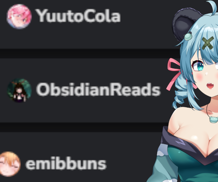 ty everykuma for the ASMR stream!! i was so nervous to attempt but it was so nice and everyone was so nice 🥺ty to these wonderful kumas for the raids please go check them out!! [ @YuutoCola ObsidianReads @emibbuns ] have a goodnite kuma ill see u today at 11am CDT for COTL !!