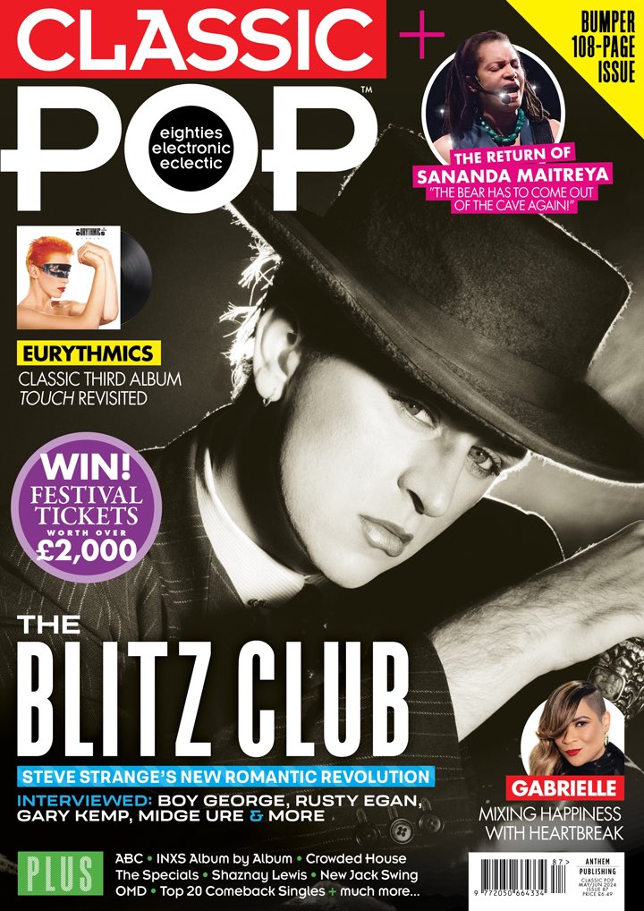 Big thanks to @DJRustyEgan @BoyGeorge @garyjkemp @midgeure1 @suescadding and Philip Sallon for their Blitz tales in the new @ClassicPopMag ahead of Rusty’s brilliant compilation on @DemonMusicGroup . Gary’s story of the Blitz Kids v Futurists ruck is worth the cover price alone.