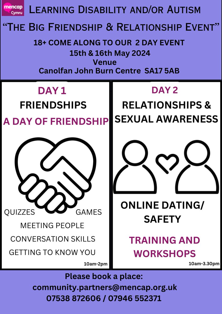 Great event taking place next month in Carmarthenshire! To book, see contact details below 👇