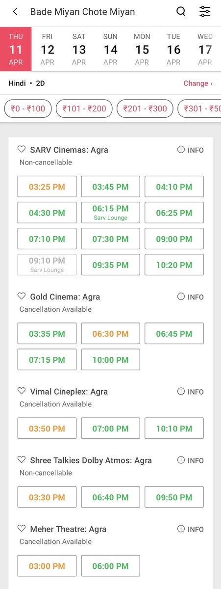 Agra single screen Dominate the market 🔥 🔥  All the shows getting HOUSEFULL #BMCMReview #BadeMiyanChoteMiyan