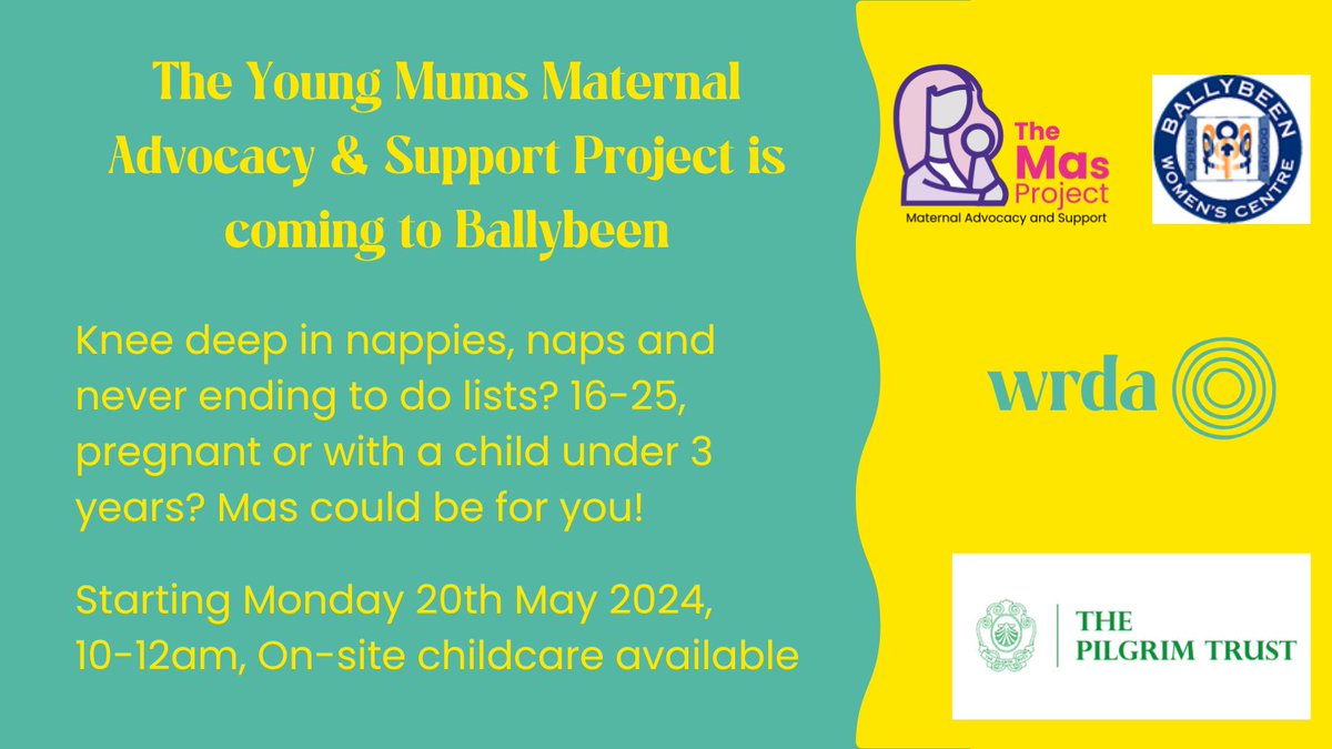 We’d love you to join our new Young Mum’s maternal advocacy and support group, meeting weekly. Register here forms.gle/2zMxMHYkAnYQTX… contact Jennifer.wright@wrda.netfor more info.