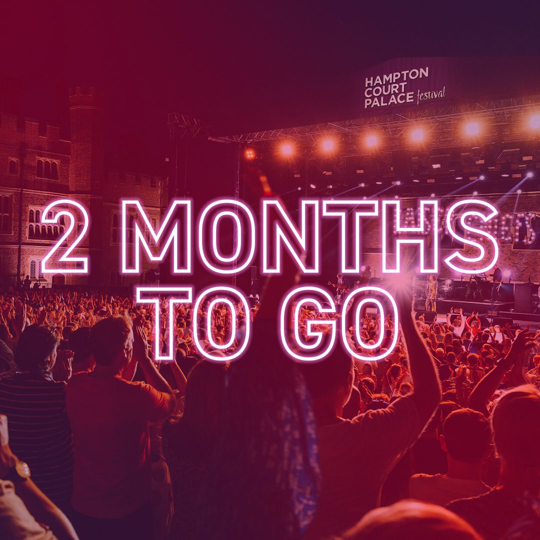Just 2 months to go! 🎉 Anticipation is in the air as we eagerly count down the days! We can't wait to welcome our amazing lineup to the stage 🎶✨ Book today and be part of the magical summer nights at #HCPFestival 🔗 hamptoncourtpalacefestival.com/tickets/