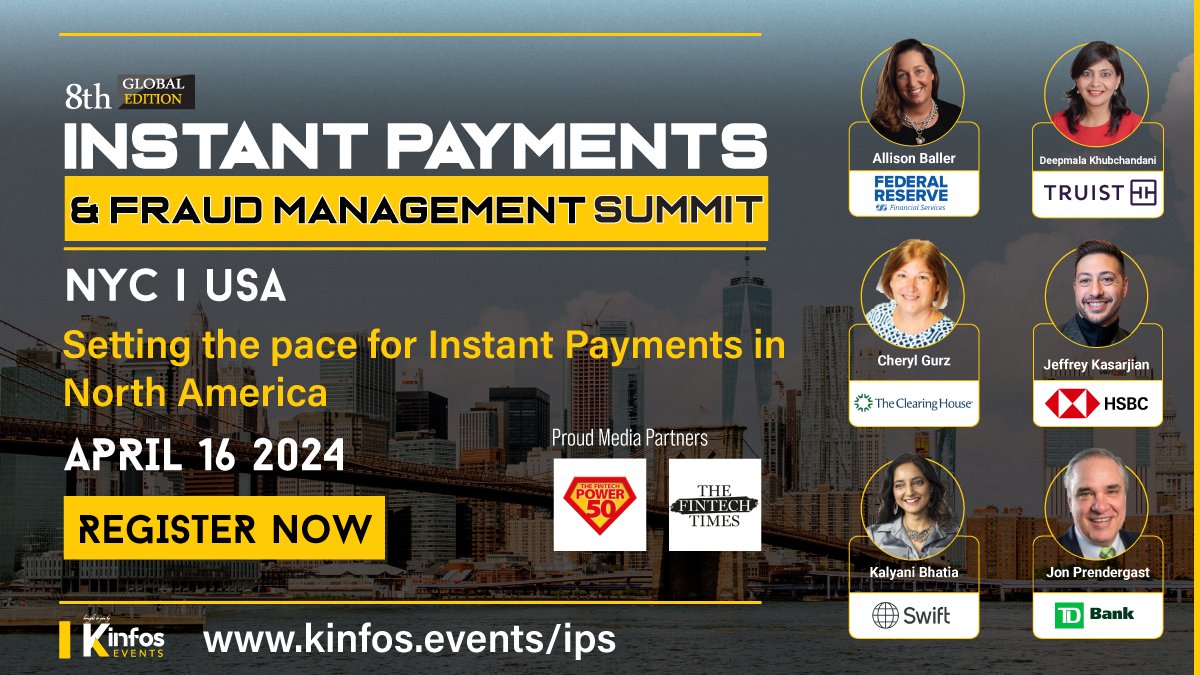 As 'Instant Payments' continue to gain momentum across Europe, there's still much ground to cover. Join the 8th Annual Instant Payments Summit in shaping the future of Instant Payments hubs.li/Q02sqkmr0!🌐 @kinfos_events #InstantPayments #Summit #NewYork #FraudManagement