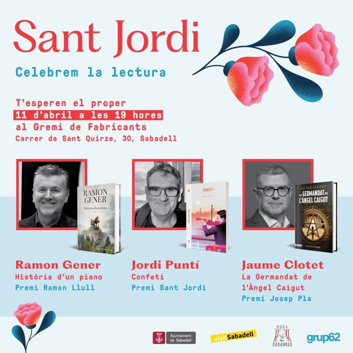 Hat-trick a Sabadell. @ramongener @puntinho10 @jaumeclotet #SantJordi2024